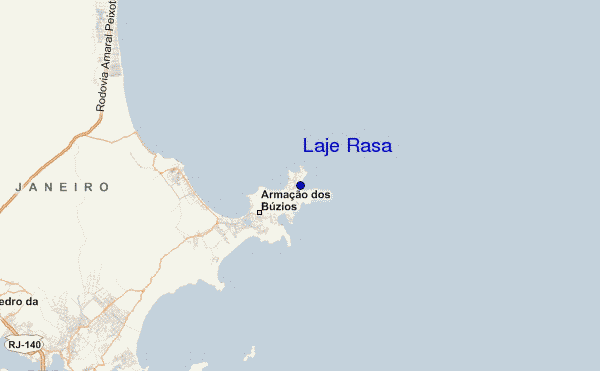 Laje Rasa location map