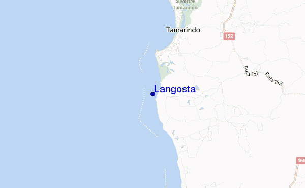 Langosta location map