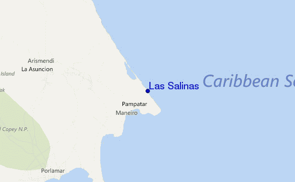 Las Salinas location map