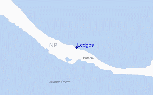 Ledges location map