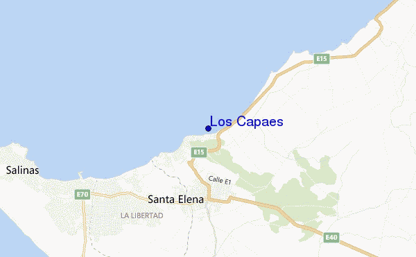 Los Capaes location map