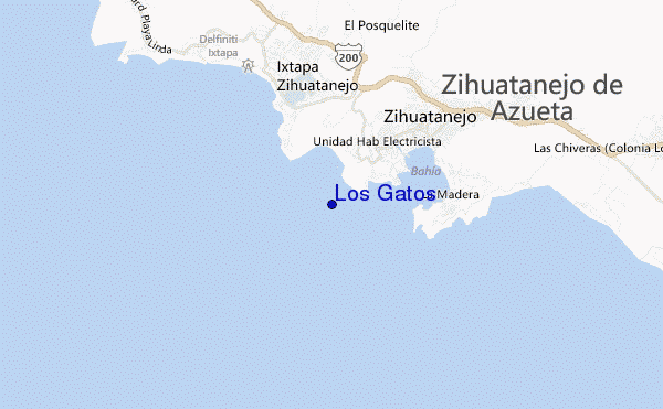 Los Gatos location map