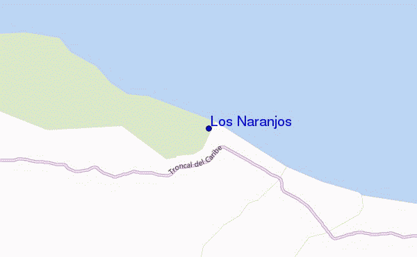 Los Naranjos location map