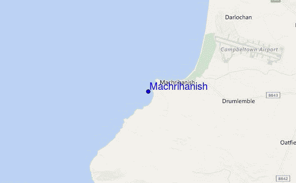 Machrihanish location map