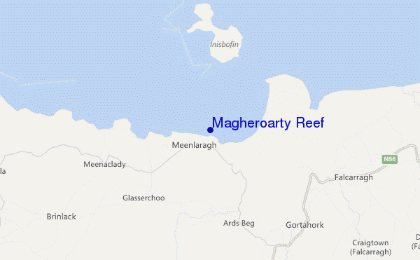 Magheroarty Reef location map
