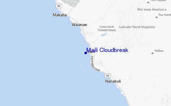 Maili Cloudbreak location map