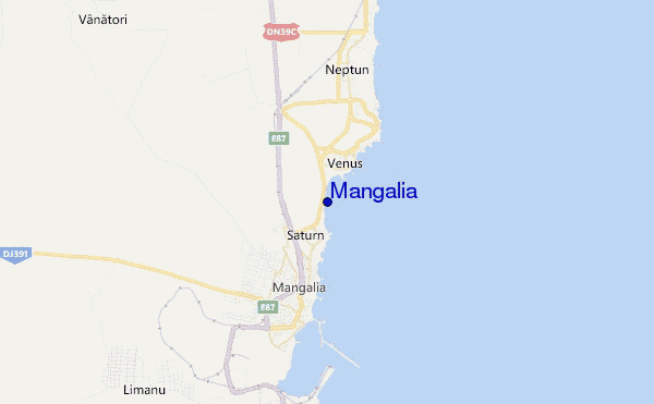 Mangalia location map