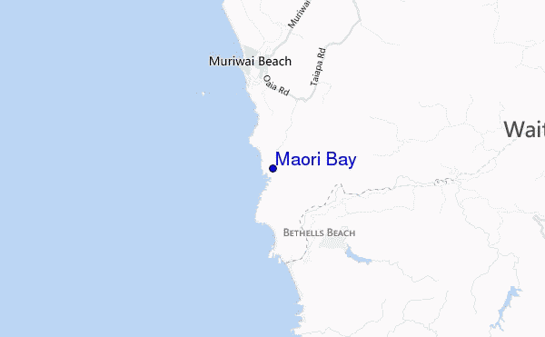 Maori Bay location map