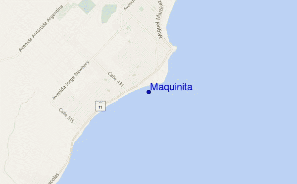 Maquinita location map