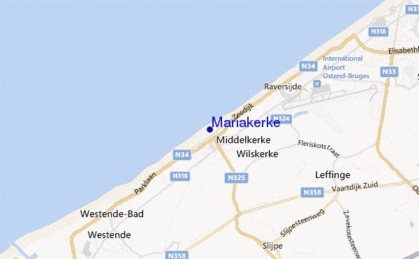 Mariakerke location map