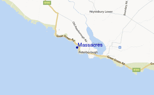 Massacres location map