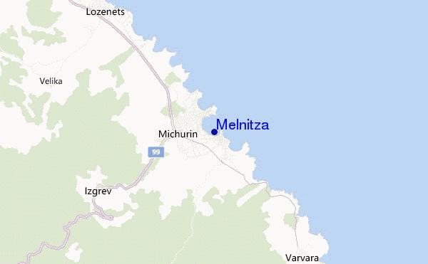 Melnitza location map