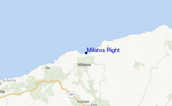 Milatos Right location map