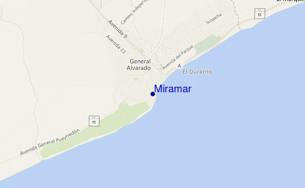 Miramar location map