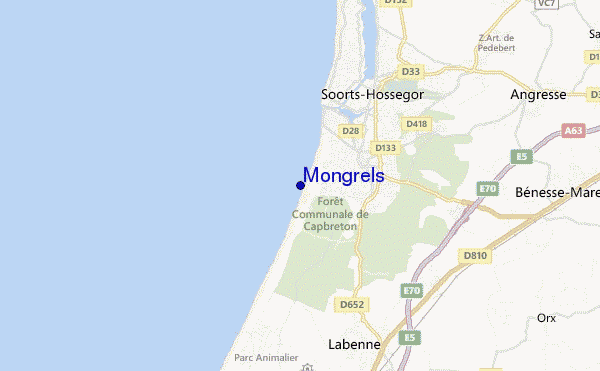 Mongrels location map