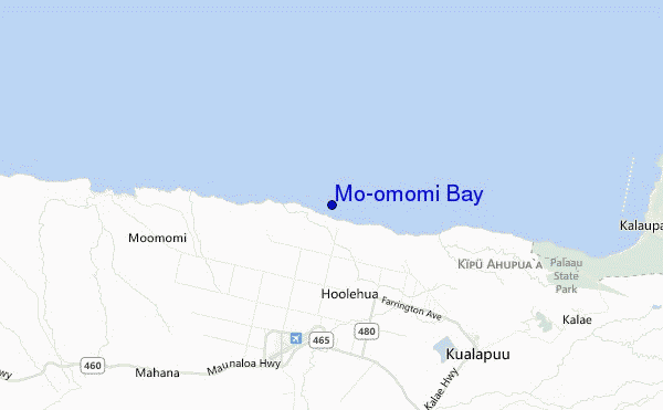 Mo'omomi Bay location map