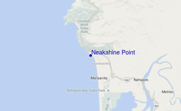 Neakahine Point location map