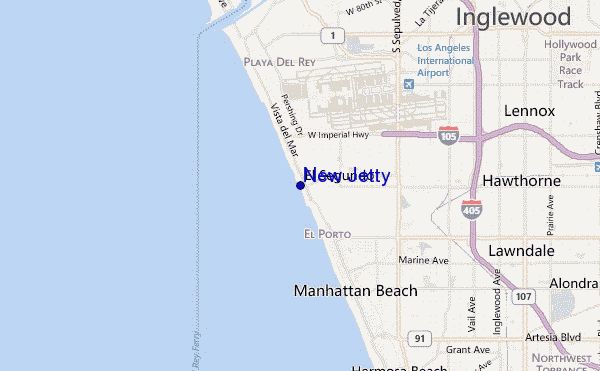 New Jetty location map