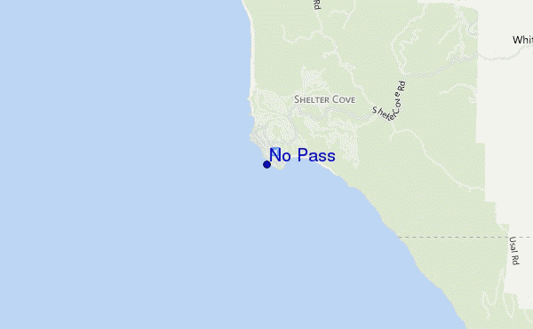 No Pass location map