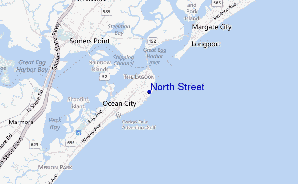North Street location map