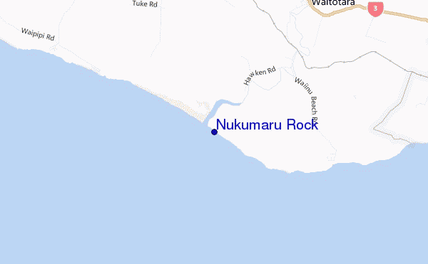Nukumaru Rock location map