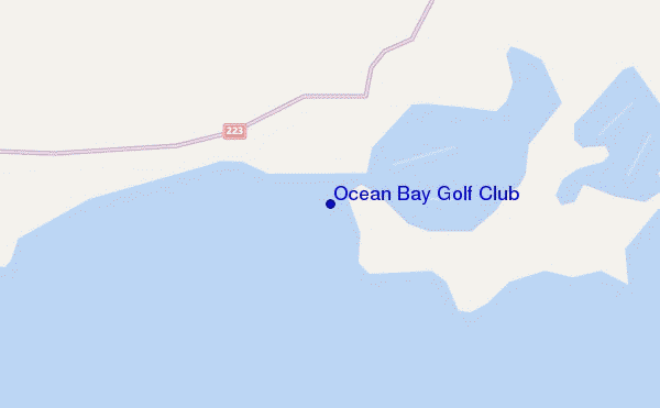 Ocean Bay Golf Club location map
