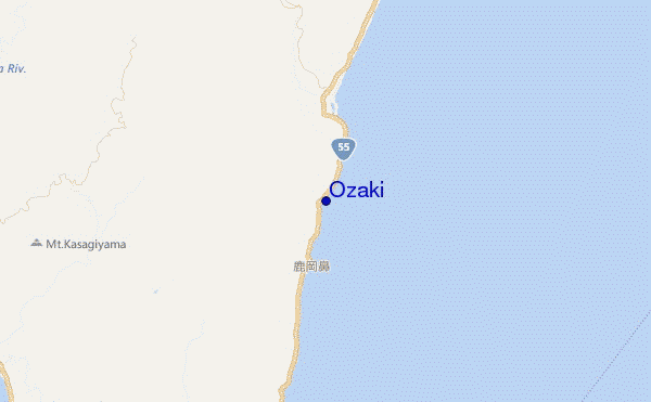 Ozaki location map