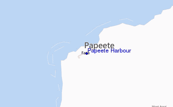 Papeete Harbour location map
