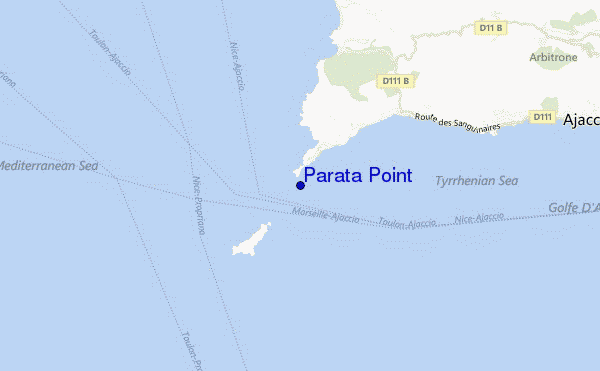 Parata Point location map
