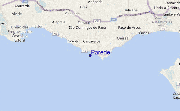 Parede location map