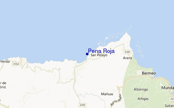 Pena Roja location map