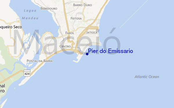 Pier do Emissario location map