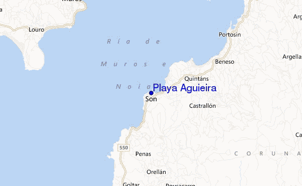 Playa Aguieira location map