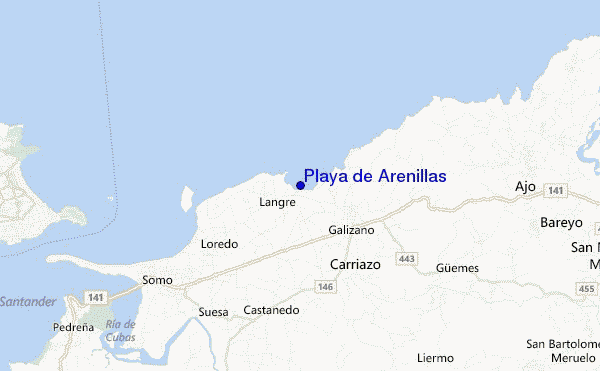 Playa de Arenillas location map