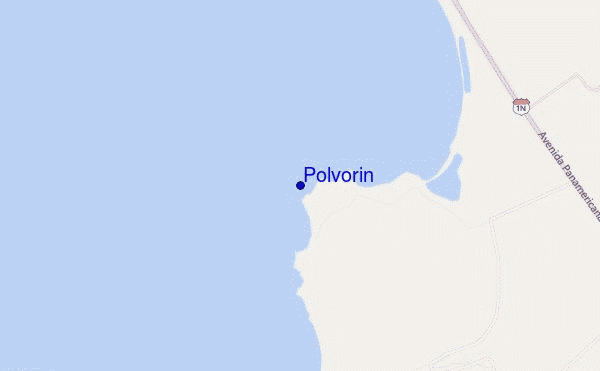Polvorin location map