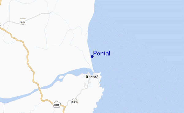 Pontal location map