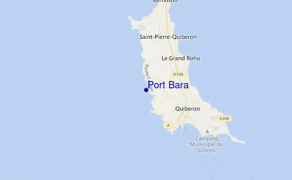 Port Bara location map