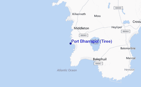 Port Bharrapol (Tiree) location map