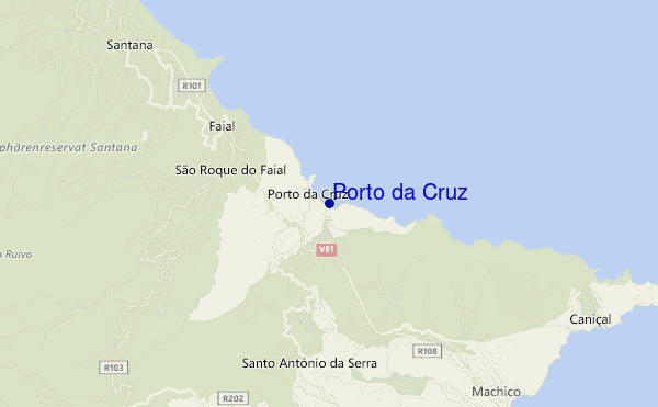 Porto da Cruz location map