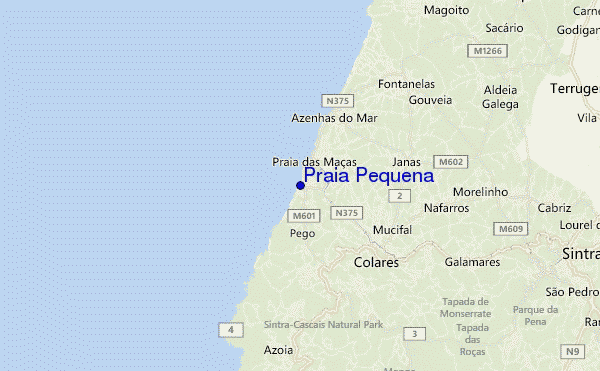 Praia Pequena location map