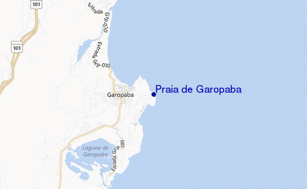 Praia de Garopaba location map