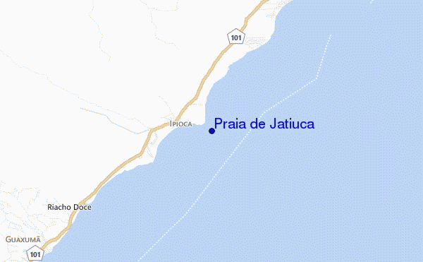 Praia de Jatiuca location map