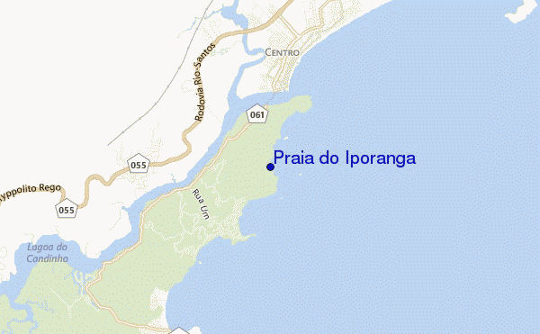 Praia do Iporanga location map