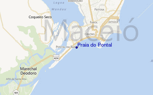 Praia do Pontal location map