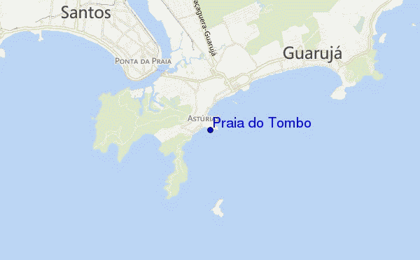 Praia do Tombo location map