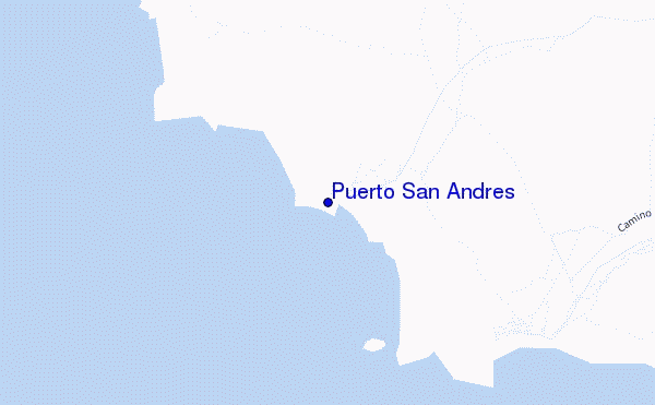 Puerto San Andres location map