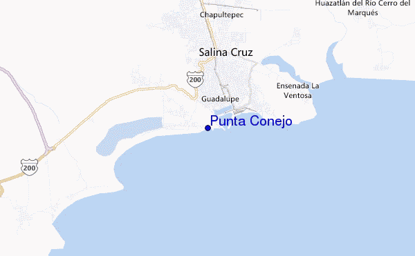 Punta Conejo location map