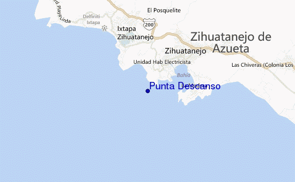Punta Descanso location map