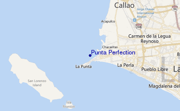 Punta Perfection location map