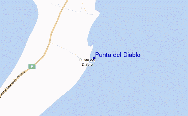 Punta del Diablo location map